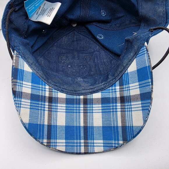 Thomas & Friends Plaid Kids Adjustable Hat Blue Red Embroidered Train Cute - Picture 9 of 10